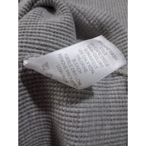 Woman Within Plus Size 3X Embroidered Floral Thermal Casual Cozycore Henley Top - Picture 6 of 12